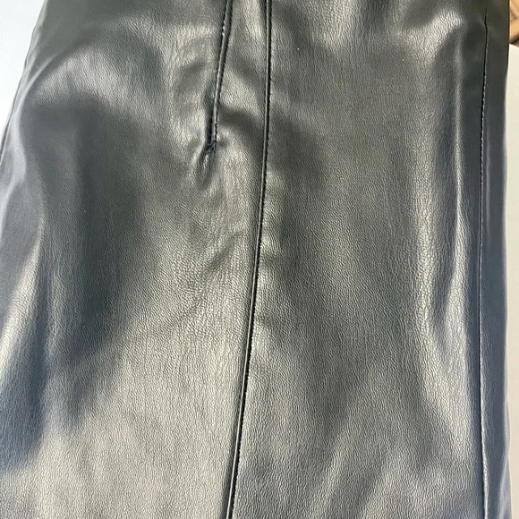 Zara Black Faux Leather Trousers - Picture 5 of 6